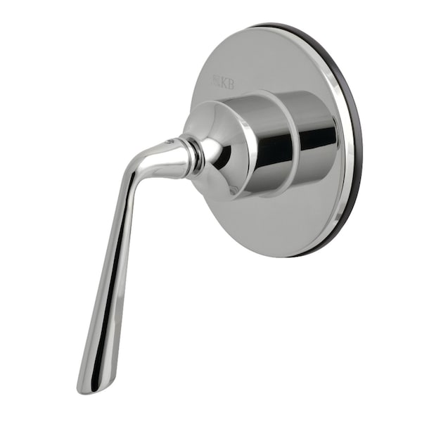 KS3031ZL Three-Way Diverter Valve W/ Sgl-Handle & Round Plate, Chrome